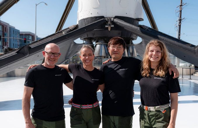SpaceX to launch privately-financed international crew of four around Earth’s poles – Spaceflight Now