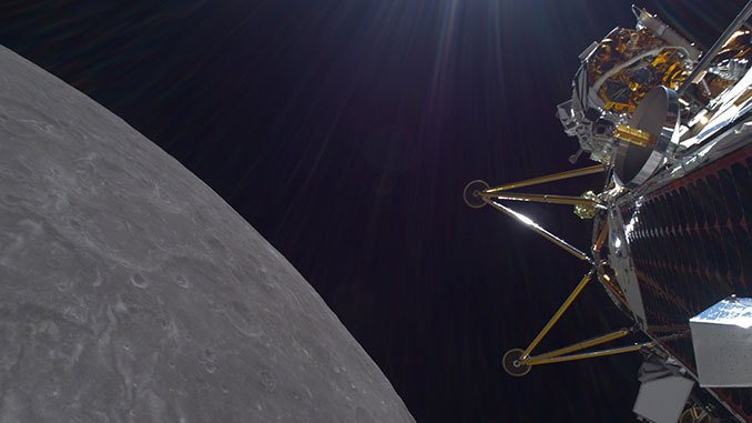 Intuitive Machines lunar lander healthy, but apparently on its side – Spaceflight Now