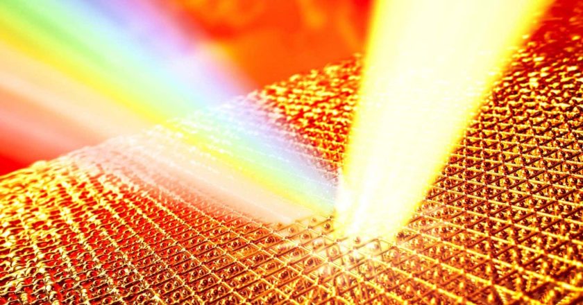 Gold can be heated to 14 times its melting point without melting