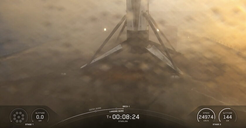 SpaceX completes 400th Falcon booster landing on a drone ship – Spaceflight Now