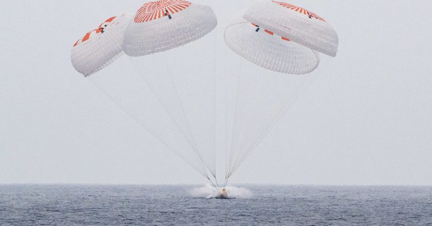 NASA’s SpaceX Crew-10 Mission Returns, Splashes Down Off California
