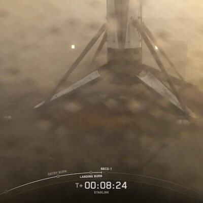 SpaceX completes 400th Falcon booster landing on a drone ship – Spaceflight Now